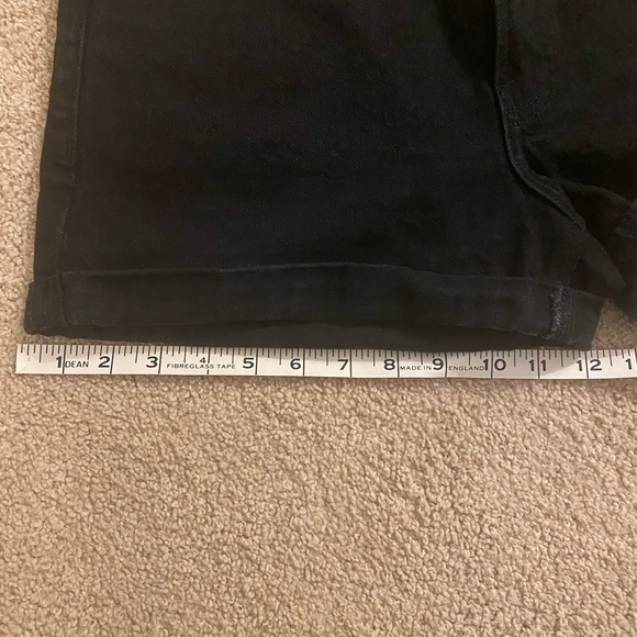 OG High Rise Black Denim Shorts - Picture 6 of 7